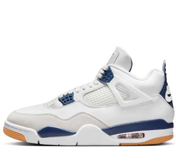Air Jordan 4 Retro SB 'White Navy' DR5415-100 $160
