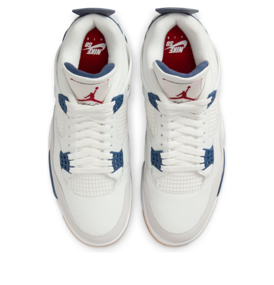 Air Jordan 4 Retro SB 'White Navy' DR5415-100 $160