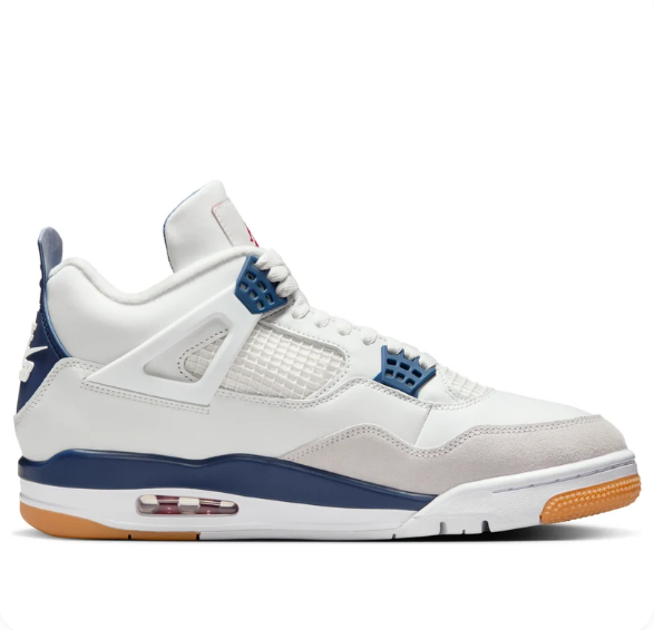 Air Jordan 4 Retro SB 'White Navy' DR5415-100 $160