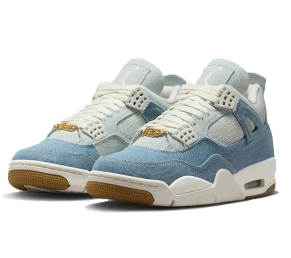 Air Jordan 4 Retro 'Denim' Worn Blue
