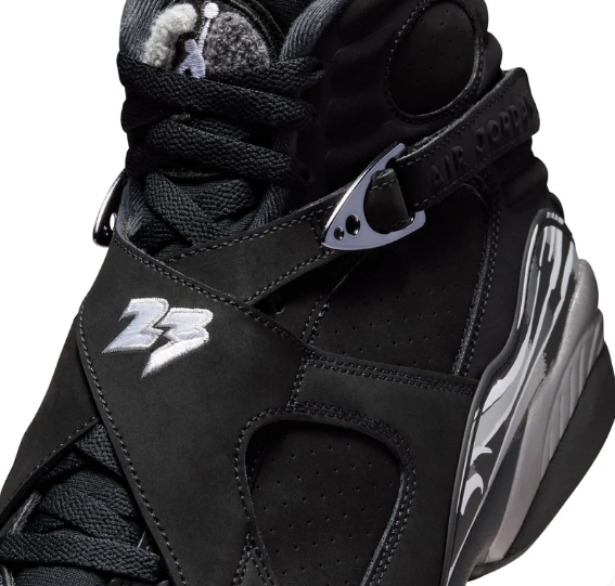 Air Jordan 8 Retro 'Black / White / Light Graphite'