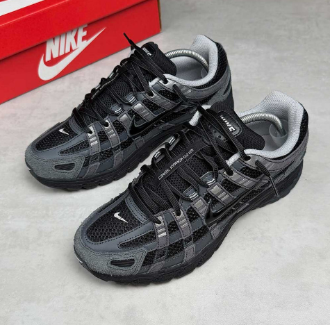 Nike P-6000 Suede 'Anthracite / Black / Chrome / Metallic Silver'