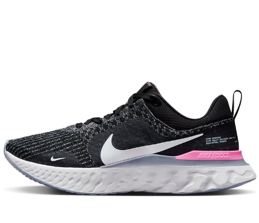 Nike React Infinity Run Flyknit 3 'Black / Grey / Pink'