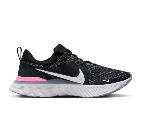 Nike React Infinity Run Flyknit 3 'Black / Grey / Pink'
