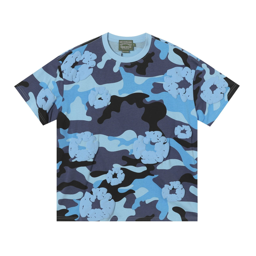 DENIM TEARS Floral Camo T-Shirt & Shorts Set