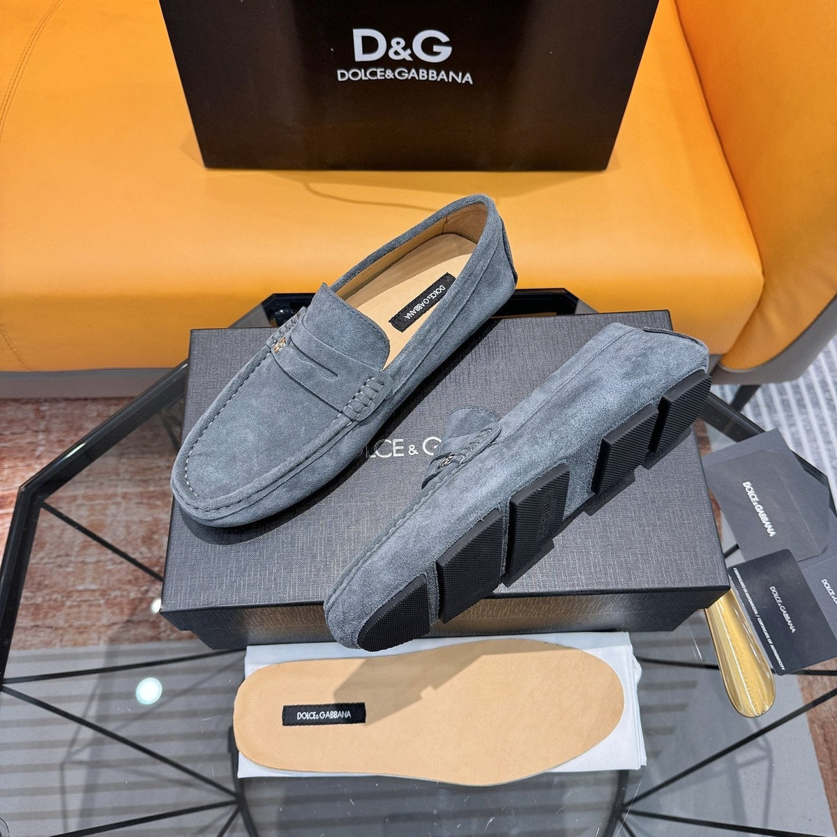 Dolce & Gabbana Moc-Toe Driving Loafers